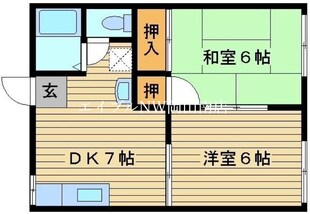 岡山駅 バス35分  機工センター口下車：停歩2分 2階の物件間取画像